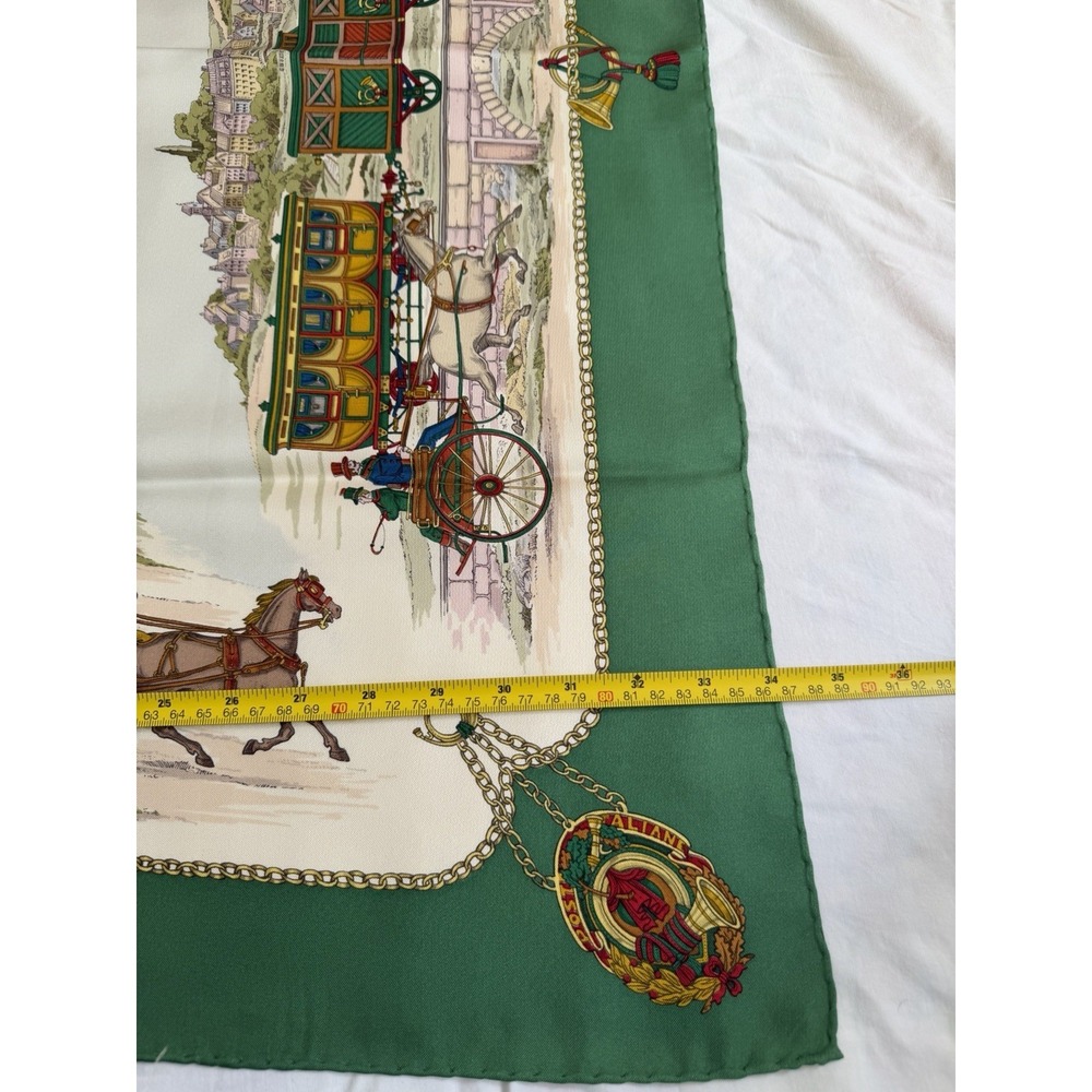 Vintage Gucci Silk Scarf Green - Picture 8 of 8